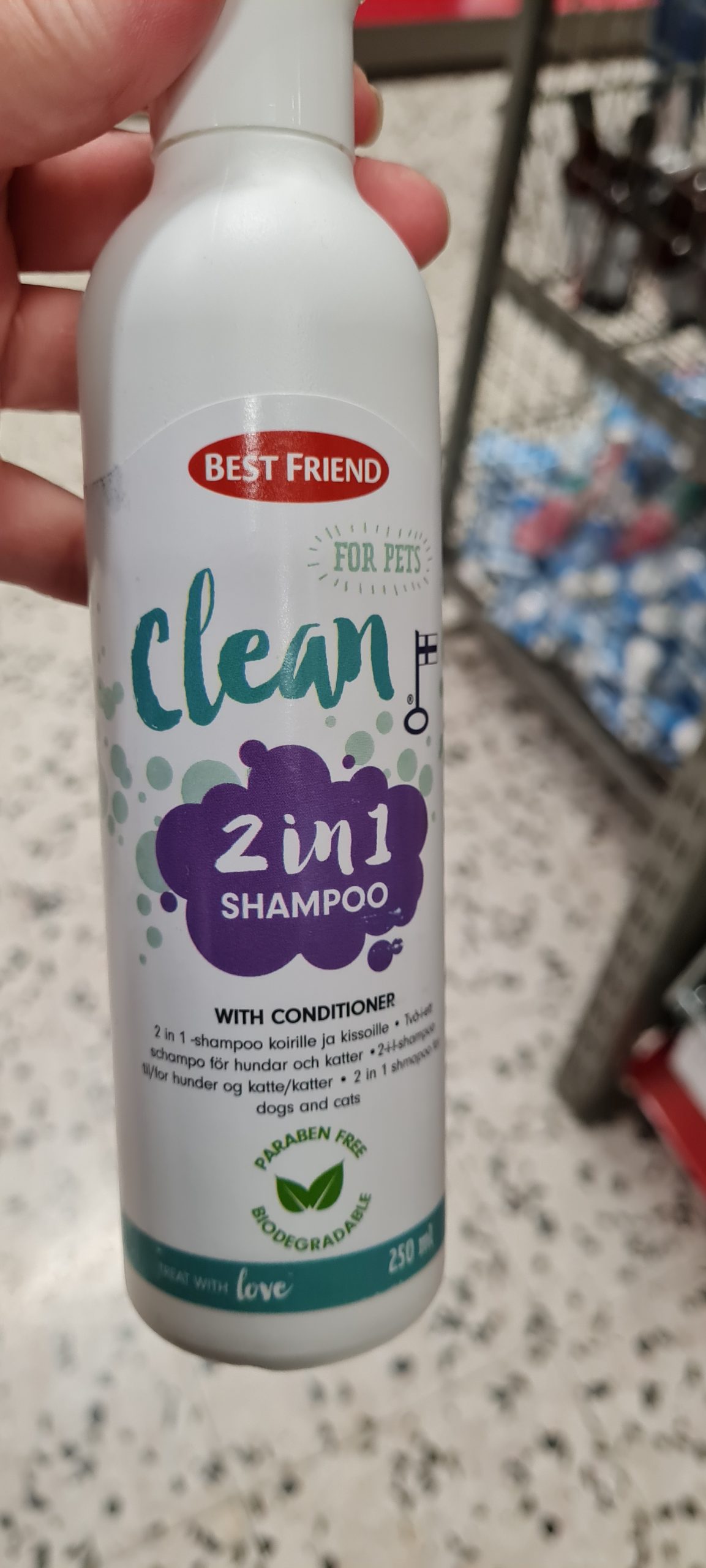 Clean 2 in 1 hundschampo från Best friend